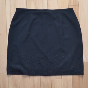 Sport Collection Skirt Classic Black with Embellishments on Bottom Size 18 Black